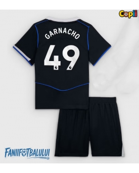Chelsea Alejandro Garnacho #49 Echipament de Fotbal Replică 2025-26 Copii Treilea (+ Șorturi)
